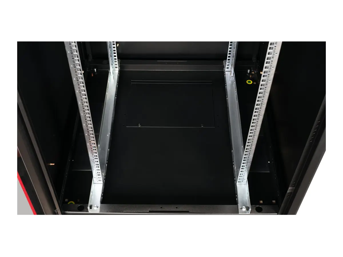 ROLINE 19 Zoll Netzwerkschrank Basic 42H 800x800 BxT Glastür schwarz
