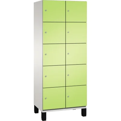 C+P Fächerschrank 4510422S10019 Füße 10Fächer B800mm lgr/vgn