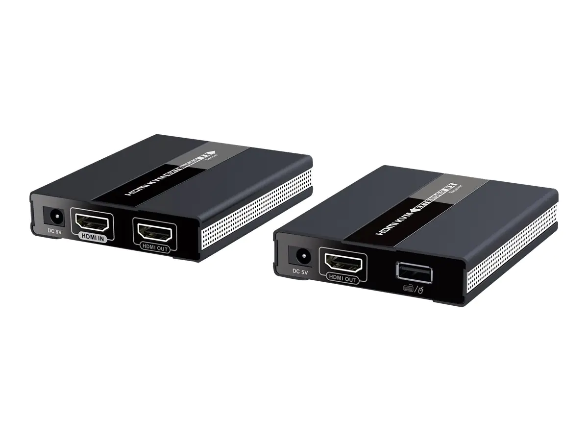 Techly HDMI KVM Extender on network cable - Sender und Empfänger - KVM-/Audio-Extender - HDMI - bis zu 60 m Techly HDMI KVM Extender on network cable - Sender und Empfänger - KVM-/Audio-Extender - HDMI - bis zu 60 m
