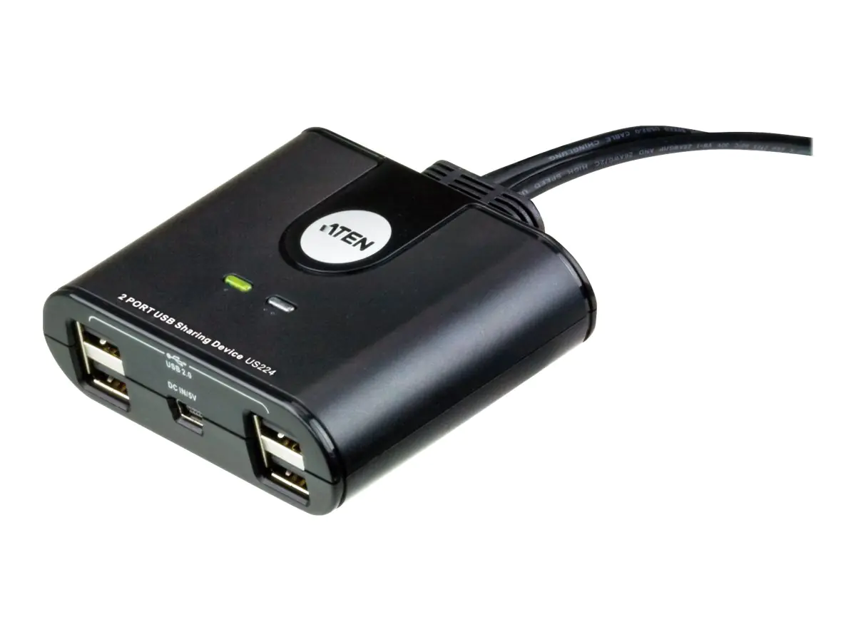 ATEN US224 - USB-Umschalter für die gemeinsame Nutzung von Peripheriegeräten - Desktop - für ATEN UEH4002A ATEN US224 - USB-Umschalter für die gemeinsame Nutzung von Peripheriegeräten - Desktop - für ATEN UEH4002A
