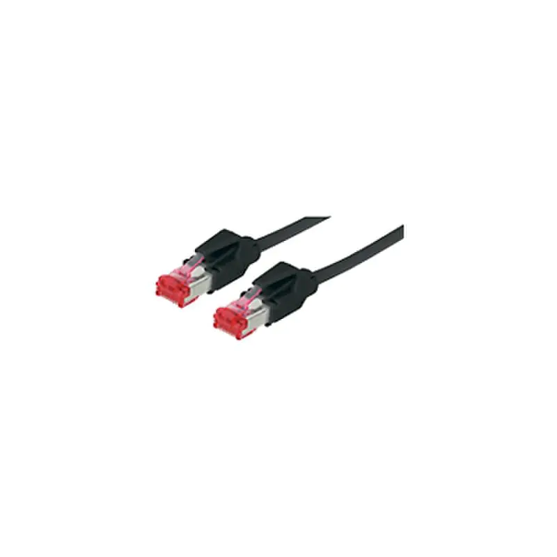 exertis Connect - Patch-Kabel - RJ-45 (M) zu RJ-45 (M) - 1 m - SFTP - CAT 6 - halogenfrei - Schwarz
