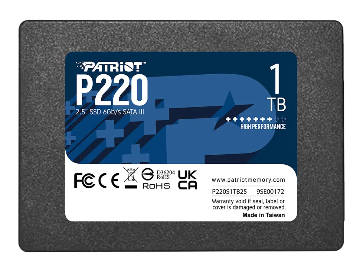 PATRIOT P220 - SSD - 1 TB - intern - 2.5" (6.4 cm) P220S1TB25