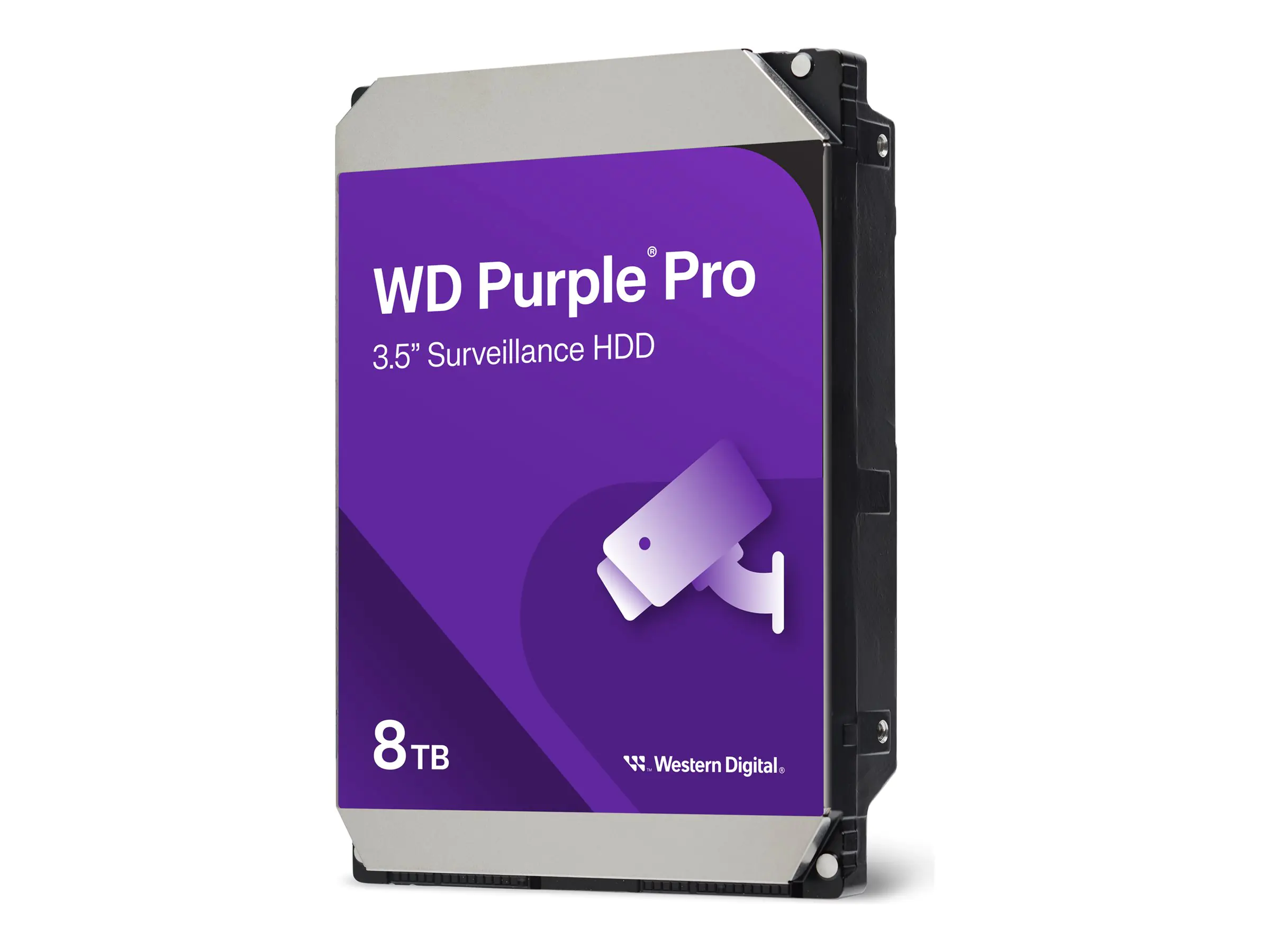 WD Purple Pro WD8001PURP - Festplatte - 8 TB - intern - 3.5" (8.9 cm) - SATA 6Gb/s - 7200 rpm - Puffer: 256 MB