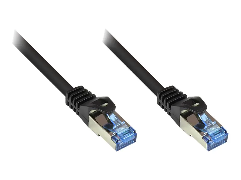 Good Connections RNS - Patch-Kabel - RJ-45 (M) bis RJ-45 (M) - 3 m - SFTP, PiMF - CAT 6a - halogenfrei, geformt, ohne Haken - Schwarz