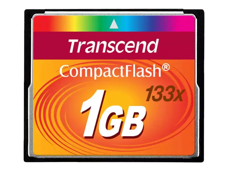 Transcend - Flash-Speicherkarte - 1 GB - 133x - CompactFlash Transcend - Flash-Speicherkarte - 1 GB - 133x - CompactFlash
