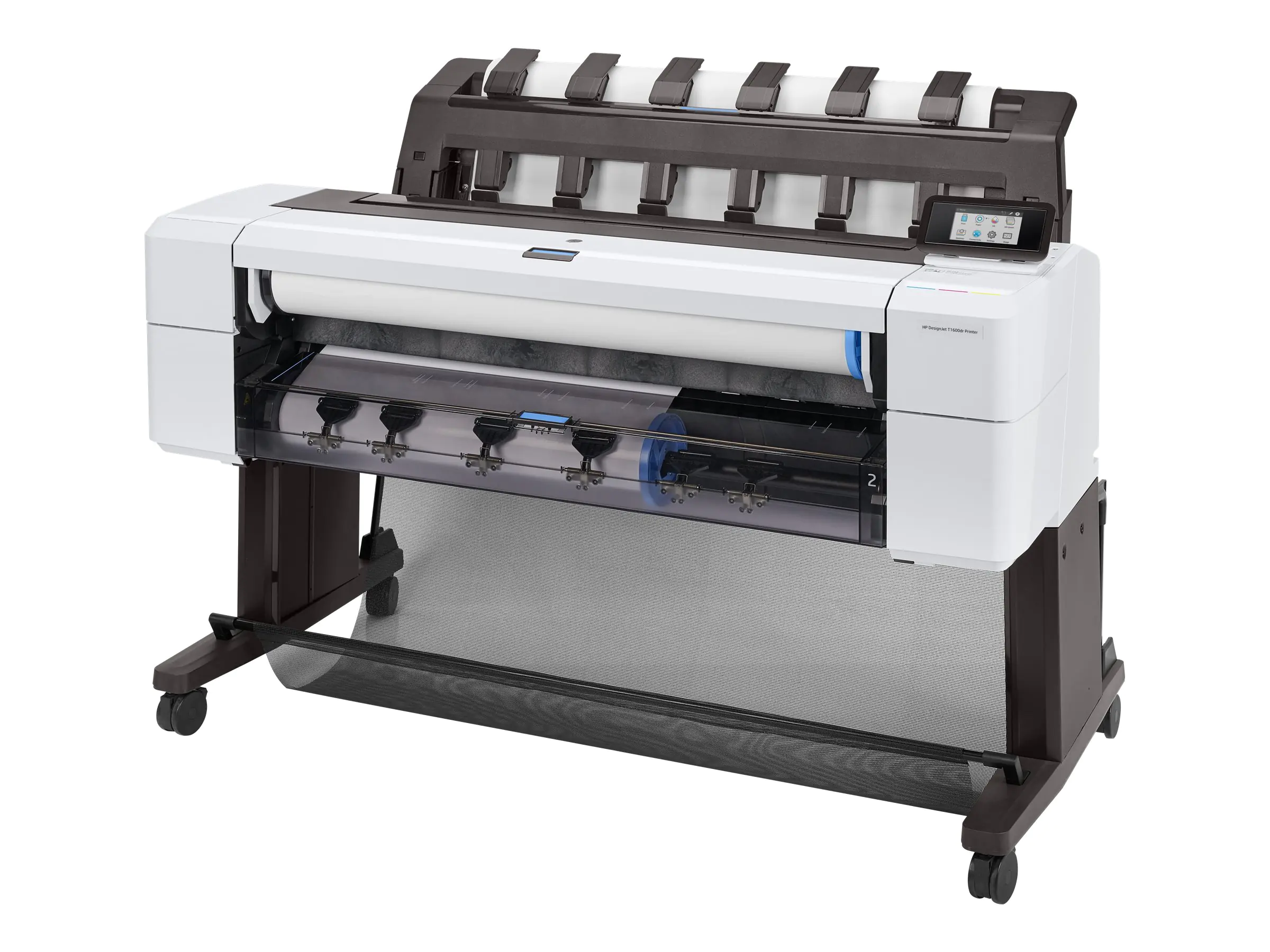 HP DesignJet T1600dr PostScript - 914 mm (36") Großformatdrucker - Farbe - Tintenstrahl - Rolle (91,4 cm) - 2400 x 1200 dpi - bis zu 0.32 Min./Seite (einfarbig)/ bis zu 0.32 Min./Seite (Farbe) - Kapazität: 2 Rollen - Gigabit LAN - cutter