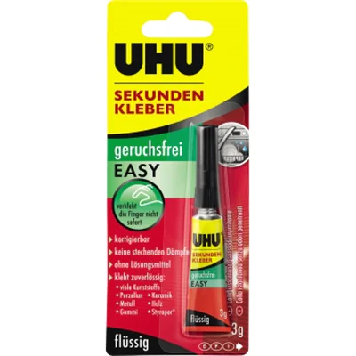 UHU Sekundenkleber EASY 46130 3g UHU Sekundenkleber EASY 46130 3g
