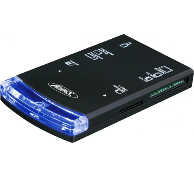 exertis Connect - Kartenleser (MS, MS PRO, MMC, SD, MS Duo, miniSD, RS-MMC, microSD, SIM-Karte, MS Micro) - USB 2.0