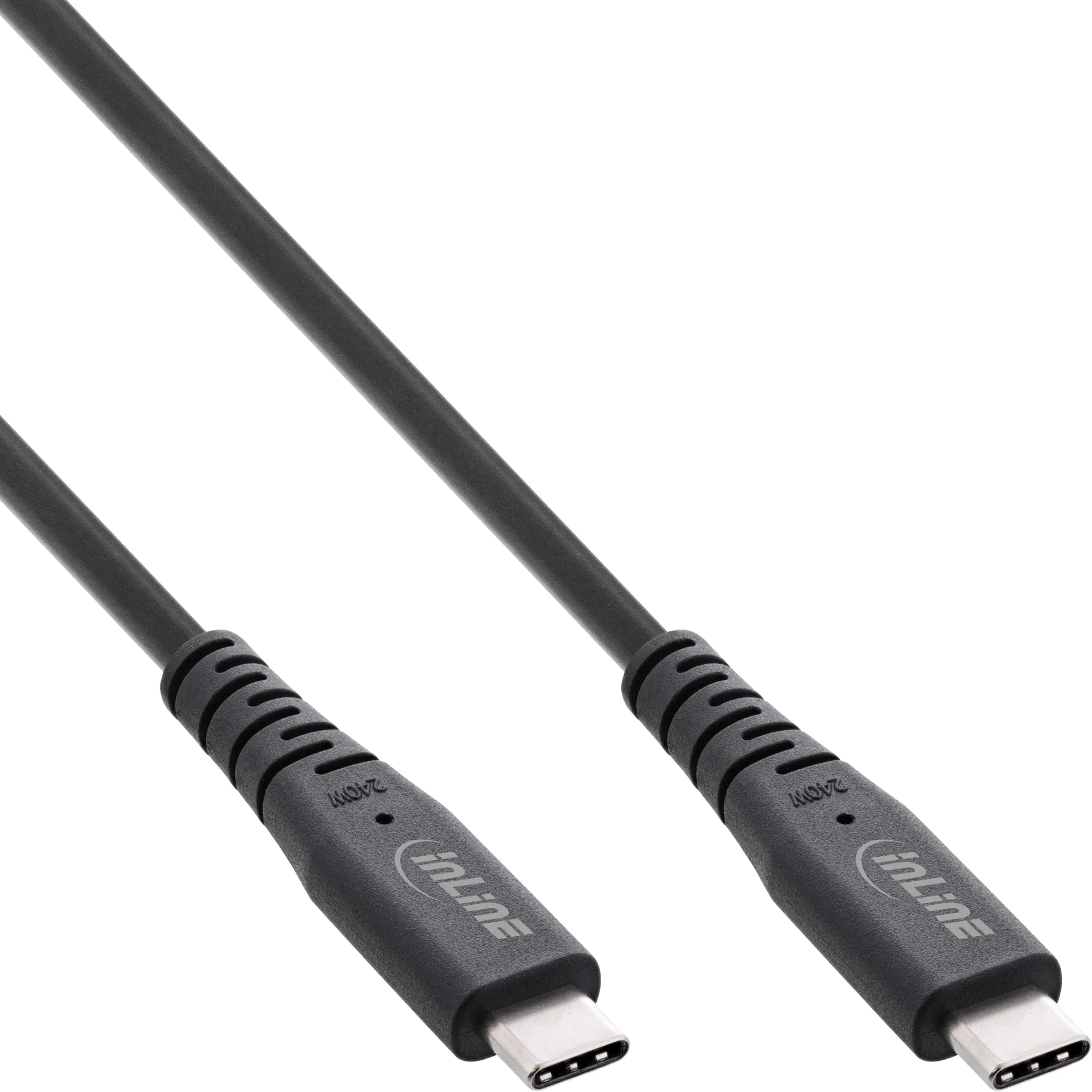 InLine USB4 Kabel - USB-C ST/ST - PD 240 W - 8K60Hz - TPE - Schwarz - 1,50 m 35904I