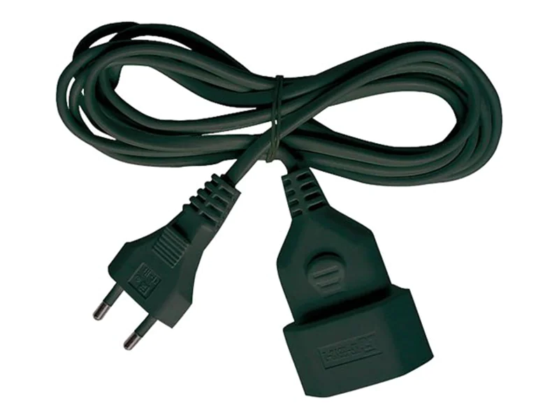 Brennenstuhl H03VVH2-F 2x0.75 - Spannungsversorgungs-Verlängerungskabel - IEC 60906-1 (W) 1161800