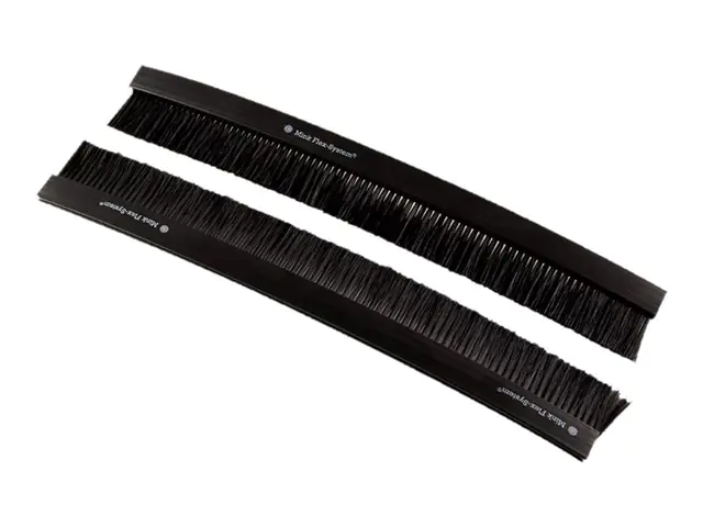 LogiLink Rack-Bürstenleiste - Schwarz - 35 cm (Packung mit 2)