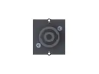 Bachmann Custom module - Modulares Faceplate-Snap -In - Speakon (4-polig)