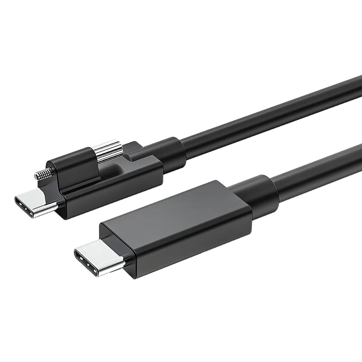Exsys EX-K1599V-1.5 USB 4 Kabel USB-C mit Rändelschraube oben - Kabel - Digital/Daten
