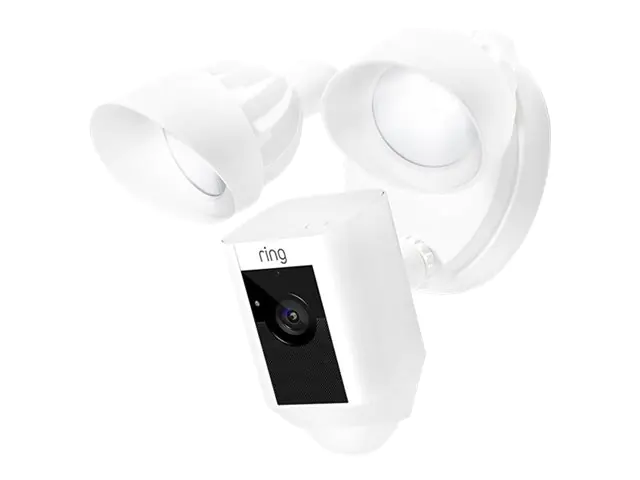 Ring Floodlight Cam - Netzwerk-Überwachungskamera - Außenbereich - wetterfest - Farbe (Tag&Nacht) 8SF1P7-WEU0