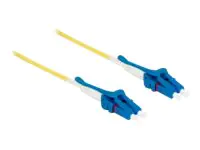 Delock - Netzwerkkabel - LC Single-Modus (M) bis LC Single-Modus (M) - 2 m - Glasfaser - 9/125 Mikrometer - OS2 - halogenfrei, Uniboot - Gelb