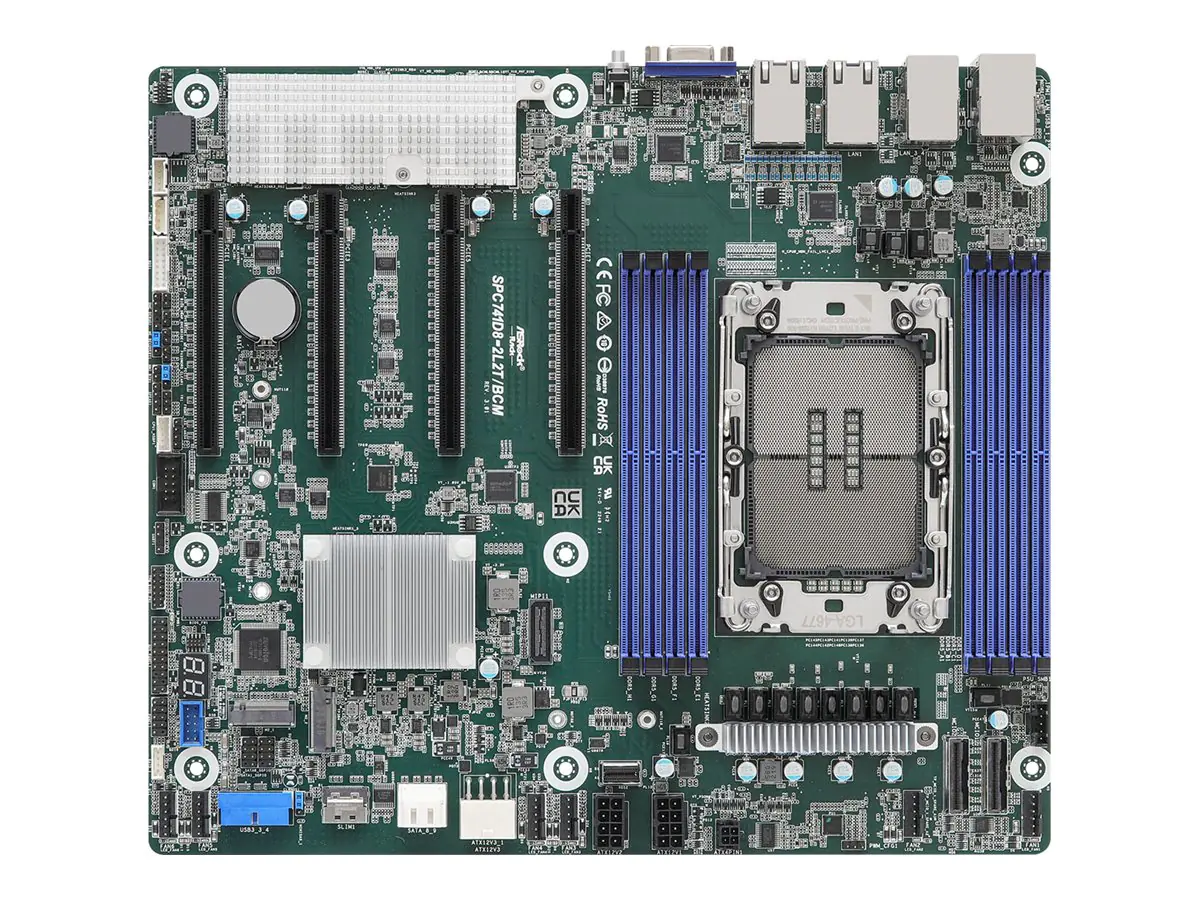 ASRock Rack SPC741D8-2L2T/BCM - Motherboard - SSI CEB - LGA4677 Socket-E - Intel C741 Chipsatz -