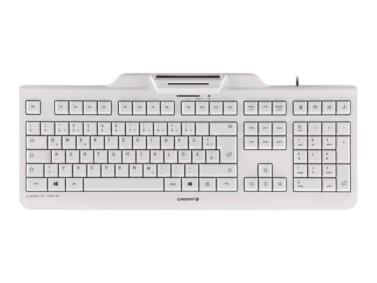 Cherry KC 1000 SC - Tastatur - Deutsch - Pale JK-A0100DE-0