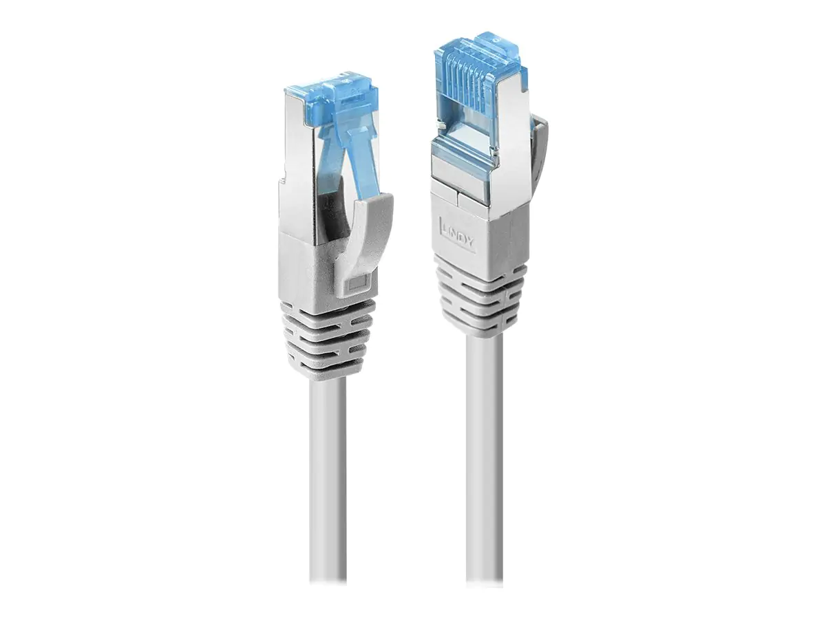 Lindy - Patch-Kabel - RJ-45 (M) zu RJ-45 (M) - 20 m - 6.2 mm - SFTP, PiMF - CAT 6a - ohne Haken - Grau