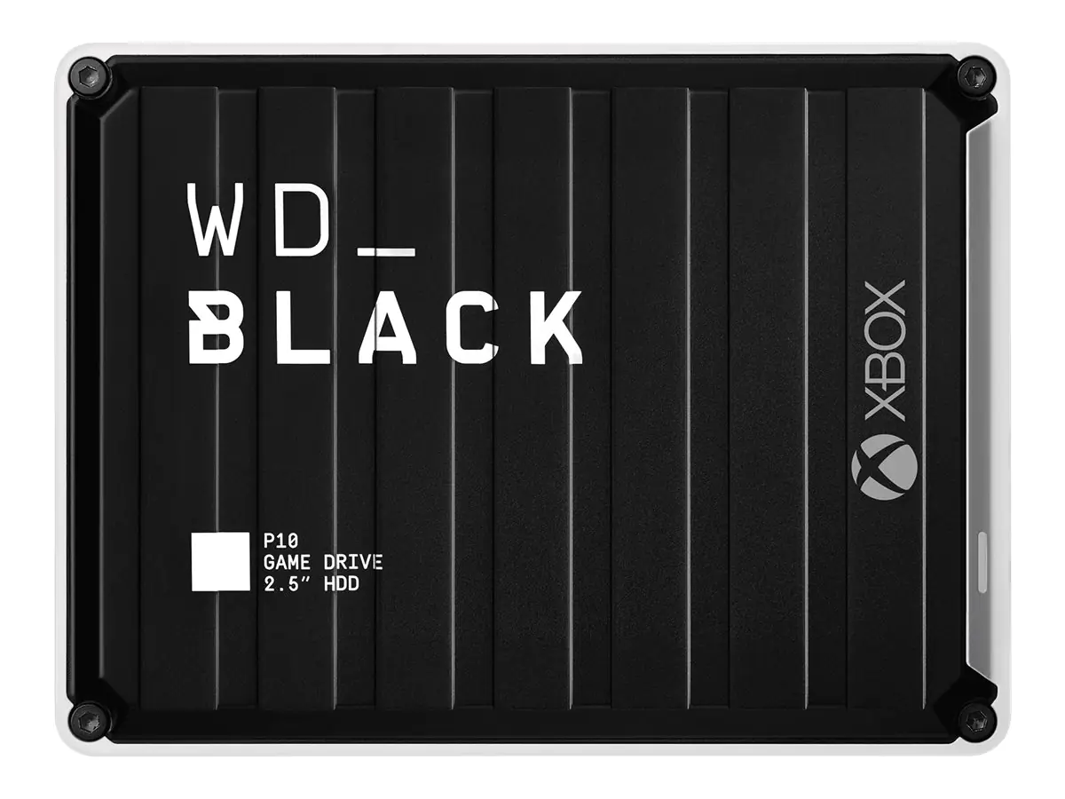 WD_BLACK P10 Game Drive for Xbox One WDBA5G0040BBK - Festplatte - 4 TB - extern (tragbar) - USB 3.2 Gen 1 - Schwarz mit weißer Verzierung