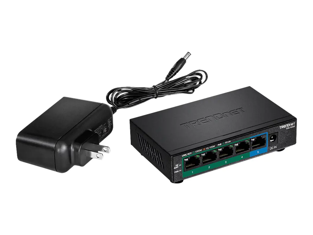 TRENDnet TPE TG52 - Switch - 4 x 10/100/1000 (PoE+) TPE-TG52