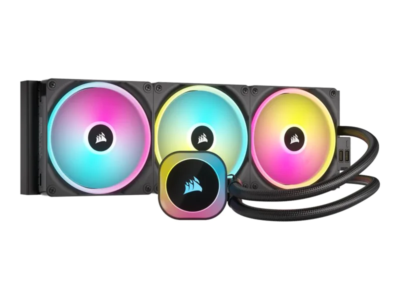 CORSAIR iCUE Link H170I RGB - Prozessor-Flüssigkeitskühlsystem - Kühlergröße: 420 mm - (für: LGA1156, LGA1155, LGA1150, LGA1151, AM4, LGA1200, LGA1700, AM5) - Kupfer - 140 mm