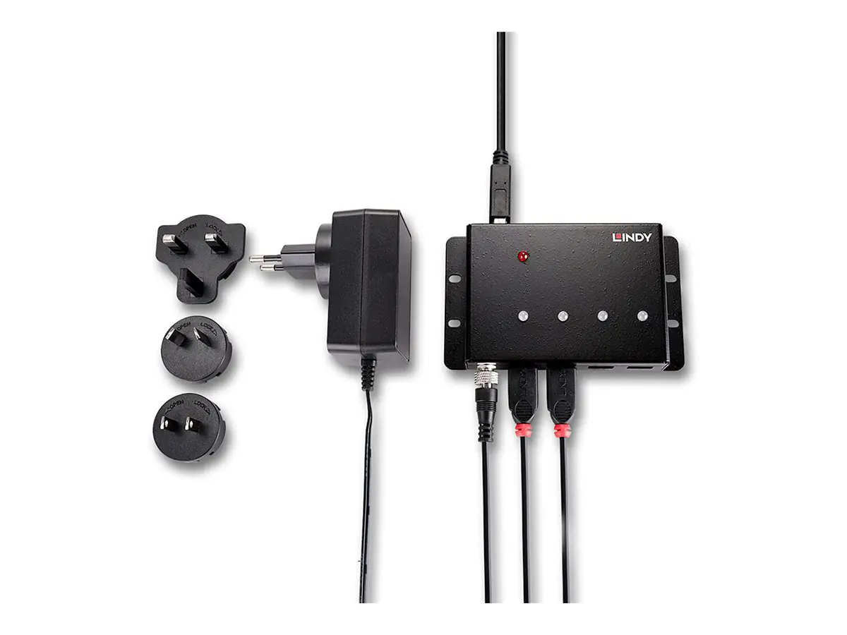 Lindy - Hub - Metallgehäuse - 4 x USB 3.2 Gen 1 - Desktop