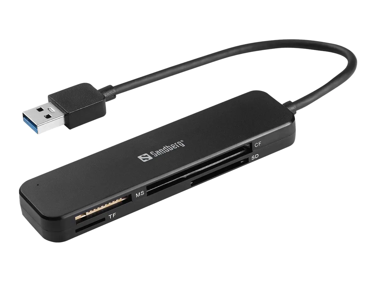 Sandberg - Kartenleser (SD, SDHC, SDXC, MS, MMC, TransFlash, microSD) - USB 3.0