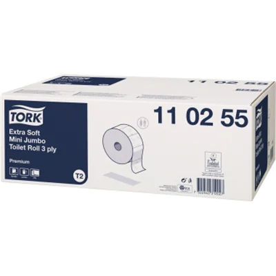 Tork Toilettenpapier Mini Jumbo 110255 3lagig weiß 12 St./Pack. Tork Toilettenpapier Mini Jumbo 110255 3lagig weiß 12 St./Pack.