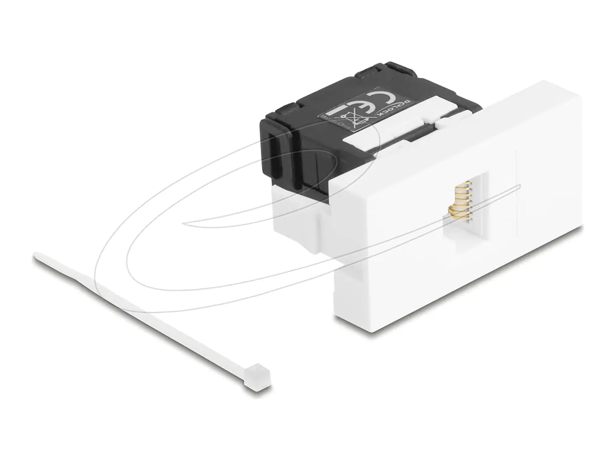 Delock Easy 45 - Einrastmodul - LSA 180°, Cat.6A