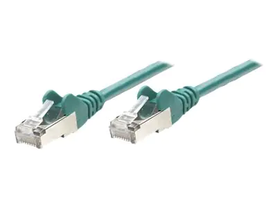 IC Intracom Intellinet Network Patch Cable, Cat5e , 20m, Green, CCA, SF/UTP, PVC, RJ45, Gold Plated