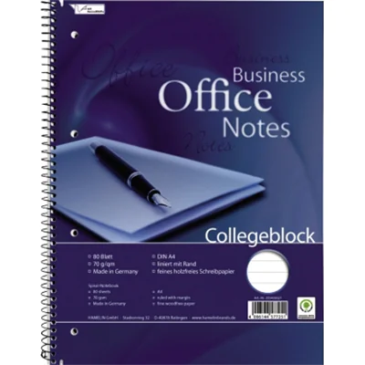 Collegeblock DIN A4 holzfrei 80Blatt liniert Collegeblock DIN A4 holzfrei 80Blatt liniert