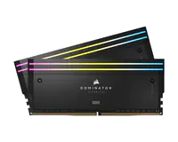 CORSAIR Dominator Titanium RGB - DDR5 - Kit - 64 GB: 2 x 32 GB - DIMM 288-PIN - 6000 MHz / PC5-48000 - CL30 - 1.4 V - ungepuffert - Schwarz