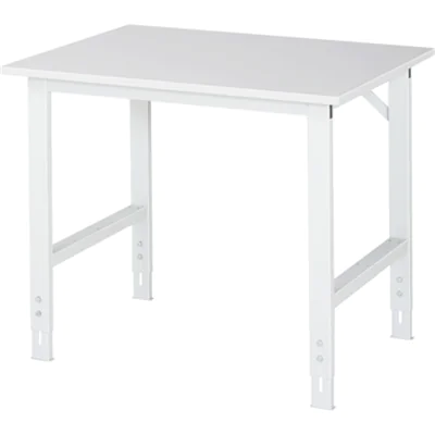 RAU Arbeitstisch Tom 1.000 x 760-1.080 x 800 mm (B x H x T) lichtgrau