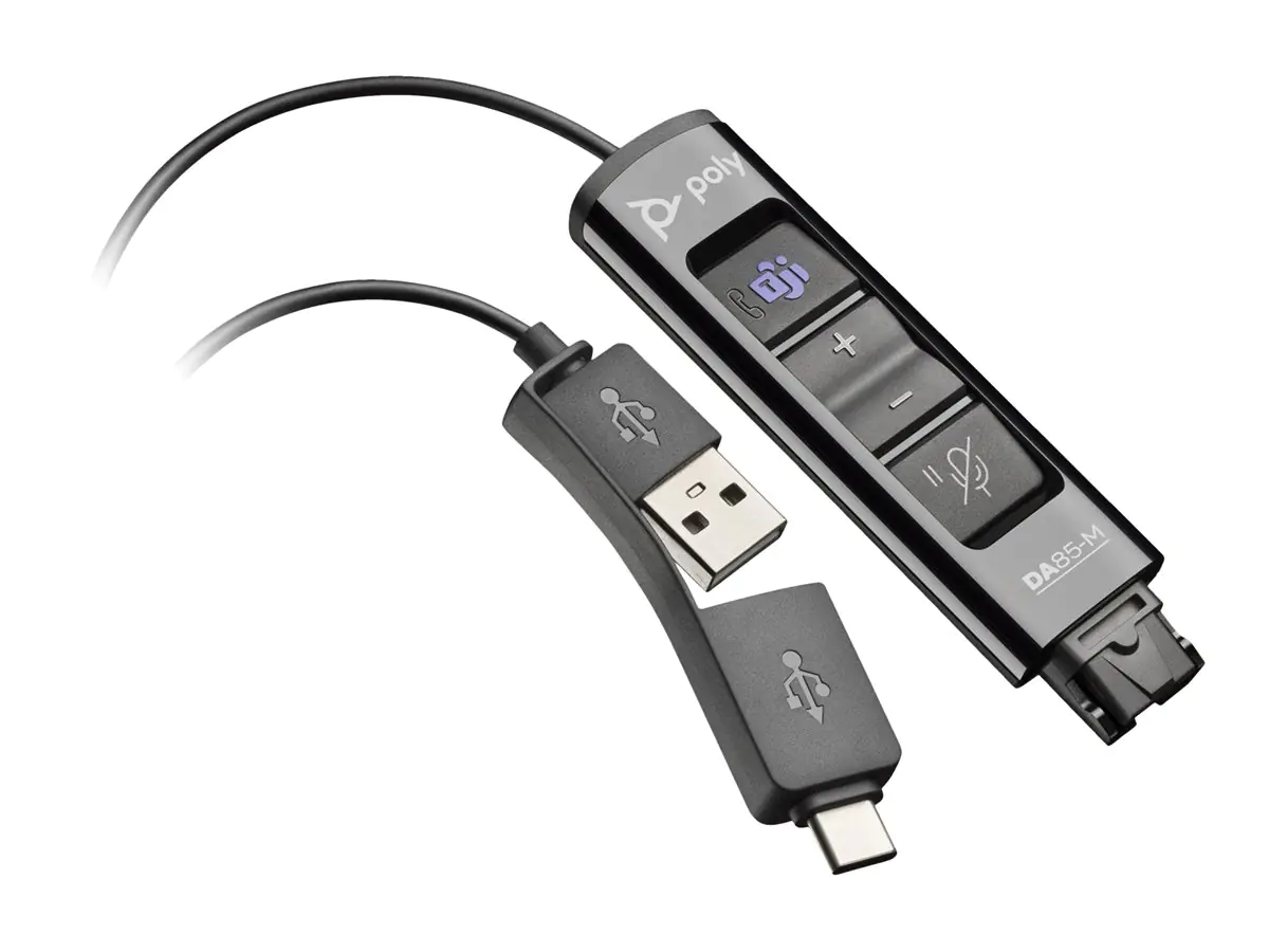 Poly DA85-M - Soundkarte - USB - für Victus by HP Laptop 16; Laptop 14, 15, 17; Pavilion Plus Laptop 14, 16 Poly DA85-M - Soundkarte - USB - für Victus by HP Laptop 16; Laptop 14, 15, 17; Pavilion Plus Laptop 14, 16