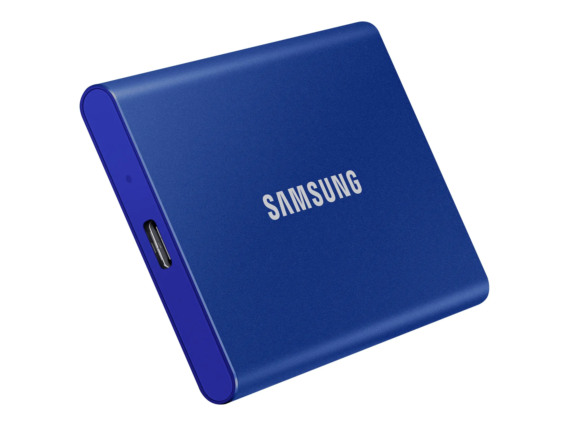 Samsung T7 MU-PC2T0H - SSD - verschlüsselt - 2 TB - extern (tragbar) - USB 3.2 Gen 2 (USB-C Steckverbinder) - 256-Bit-AES - Indigo-Blau