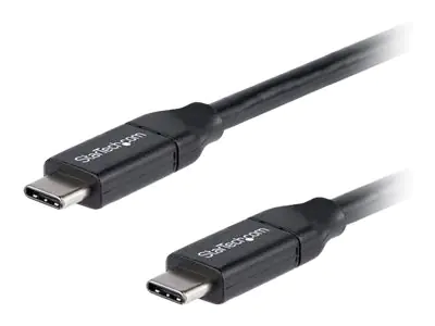 StarTech USB-C auf USB-C Kabel mit 5A Power Delivery - St/St - 1m - USB 2.0 - USB-IF zertifiziert - USB Typ C Kabel - USB-Kabel - 24 pin USB-C (M) zu 24 pin USB-C (M) - Thunderbolt 3 / USB 2.0 - 5 A - 1 m - Schwarz StarTech USB-C auf USB-C Kabel mit 5A Power Delivery - St/St - 1m - USB 2.0 - USB-IF zertifiziert - USB Typ C Kabel - USB-Kabel - 24 pin USB-C (M) zu 24 pin USB-C (M) - Thunderbolt 3 / USB 2.0 - 5 A - 1 m - Schwarz