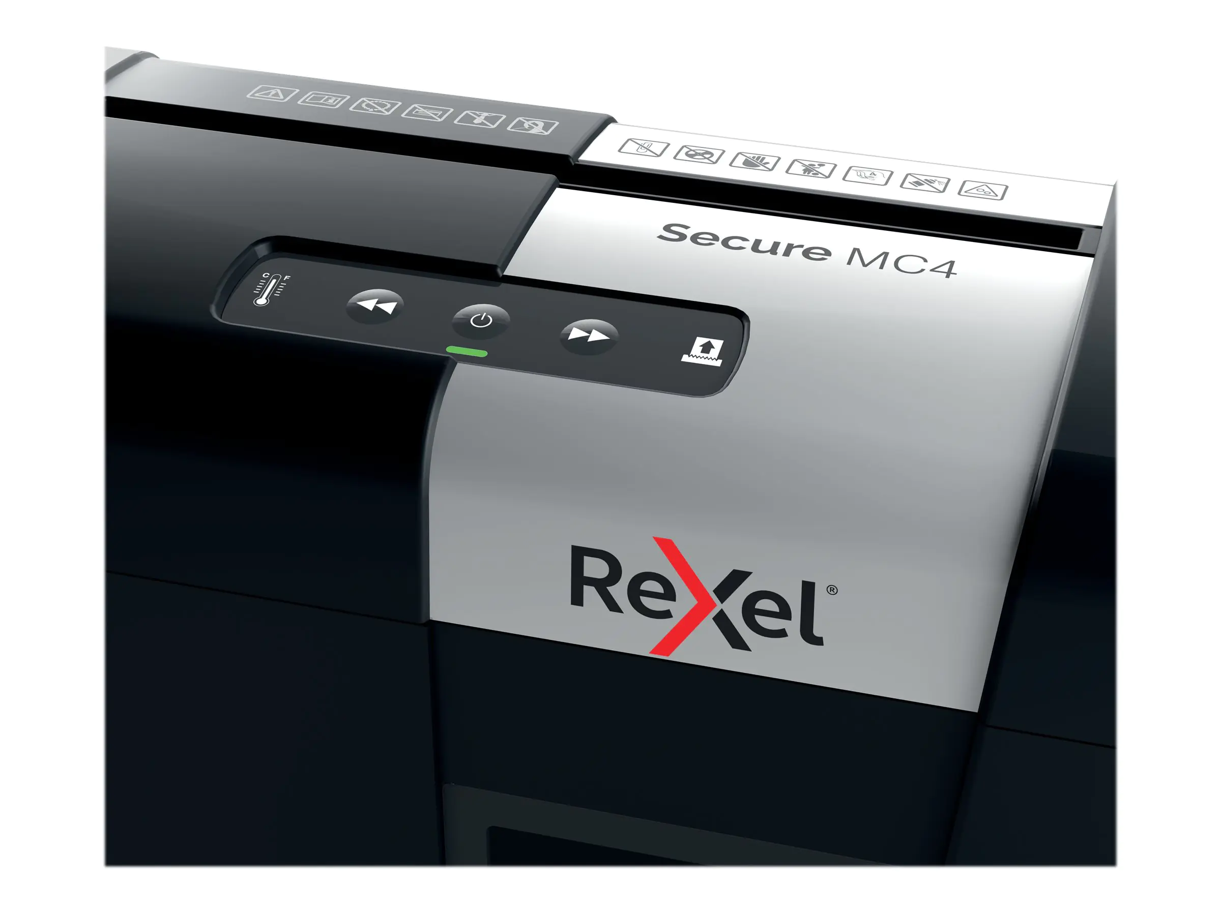 Rexel Aktenvernichter Secure MC4 Whisper-Shred P5 2020129EU