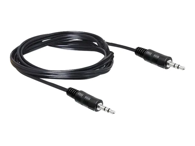 Delock - Audiokabel - mini-phone stereo 3.5 mm männlich zu mini-phone stereo 3.5 mm männlich - 5 m - Schwarz