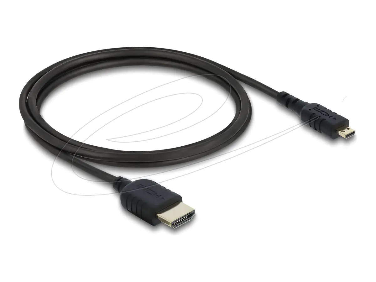 Delock High Speed - HDMI-Kabel - HDMI männlich zu 19 pin micro HDMI Type D männlich - 1 m -