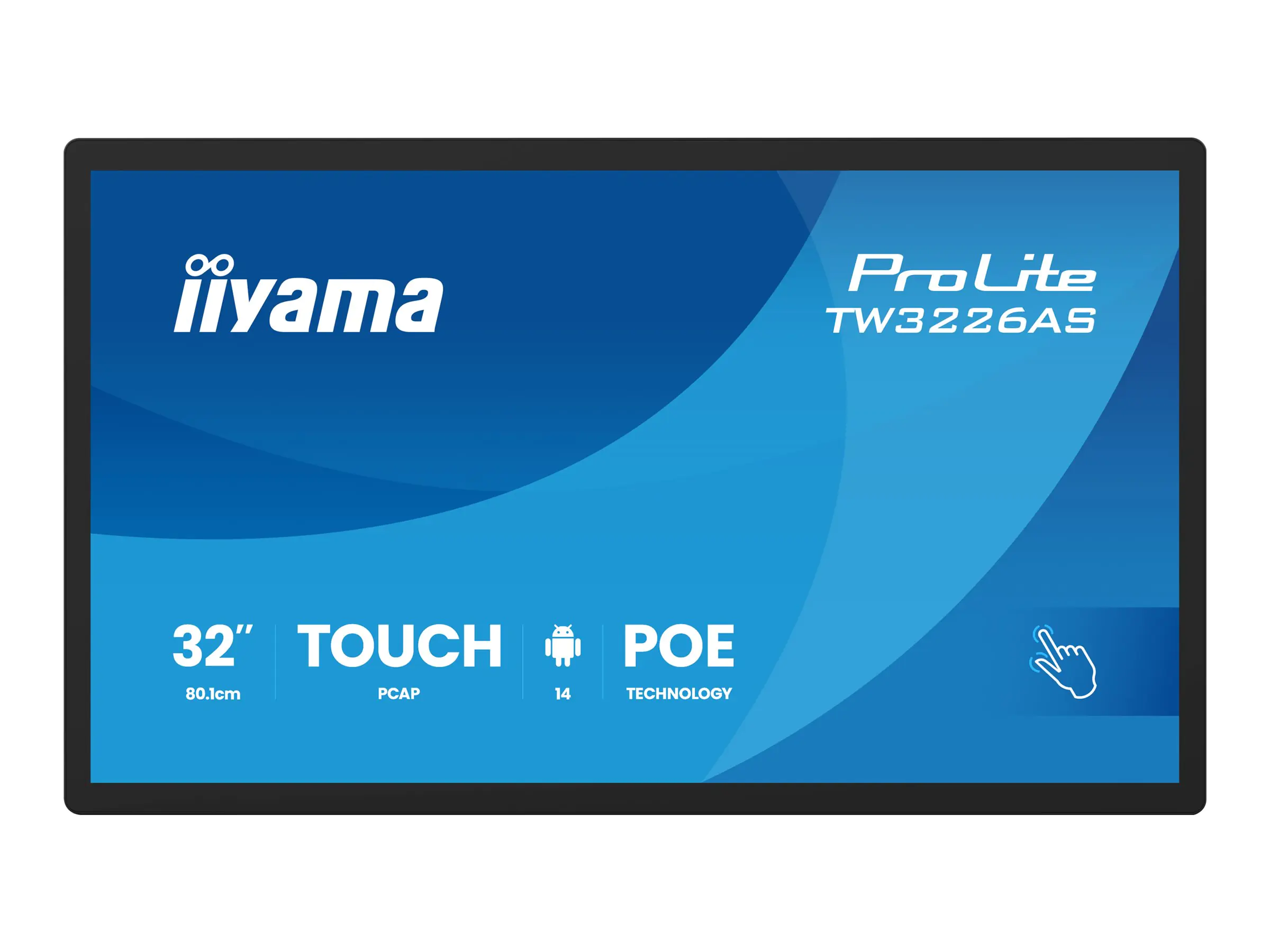 Iiyama ProLite TW3226AS-B3P - Android-PC - Touchpanel-PC - 1 RK3576 - RAM 4 GB - SSD - eMMC 32 GB - Mali-G52 MC3 - 1GbE, Wi-Fi 6, Bluetooth 5.3 - WLAN: 802.11a/b/g/n/ac/ax, Bluetooth 5.3 - Android 14 - Monitor: LED 80.1 cm (31.5") 1920 x 1080 (Full HD) To