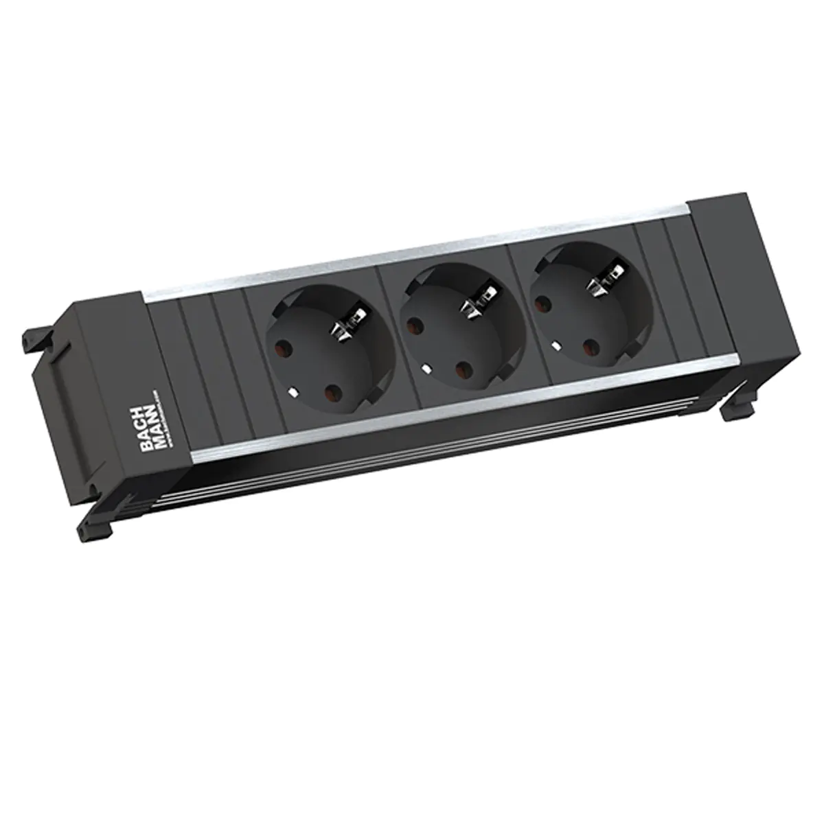 Bachmann POWER FRAME - Größe S - Steckdosenleiste - Wechselstrom 250 V - 3680 Watt - Eingabe, Eingang GST18i3 - Ausgangsanschlüsse: 3 (power CEE 7/3) 916.1192