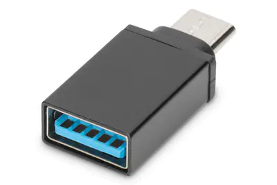 ASSMANN - USB-Adapter - USB Typ A (W) bis USB-C (M) - USB 3.0 - geformt - Schwarz ASSMANN - USB-Adapter - USB Typ A (W) bis USB-C (M) - USB 3.0 - geformt - Schwarz