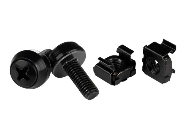 StarTech.com Startech M6 x 12mm - Schrauben und Käfigmuttern CABSCREWM62B
