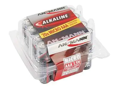 Ansmann Batterie AAA Micro LR03 1,5V 20er Pack Alkalisch 5015538