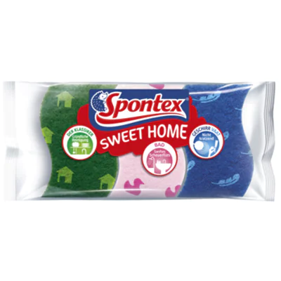 Spontex Schwamm-Set Sweet Home 19500017 sort. 3St. Spontex Schwamm-Set Sweet Home 19500017 sort. 3St.