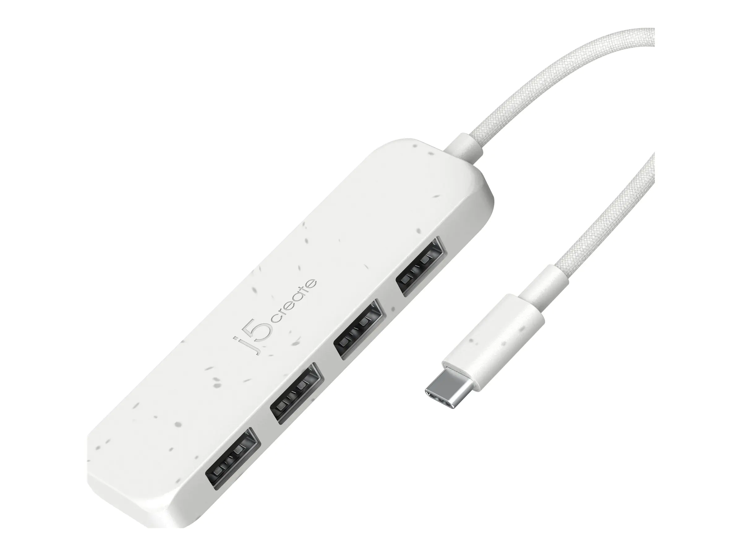 J5Create JCH341EW - Hub - umweltfreundlich, USB-C - 4 x USB 3.2 Gen 2 - Desktop