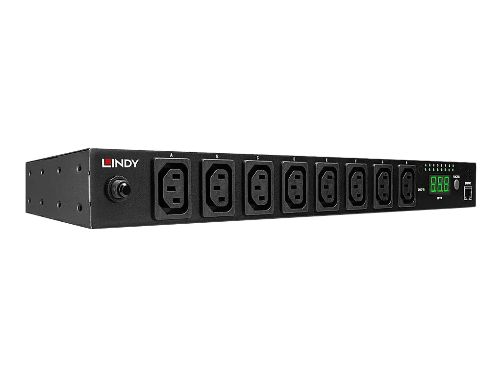 Lindy IP Power Switch Classic 8 - Power Control Unit (Rack - einbaufähig) - Ethernet 10/100 - Ausgangsanschlüsse: 8 - 1U - 48.3 cm (19")