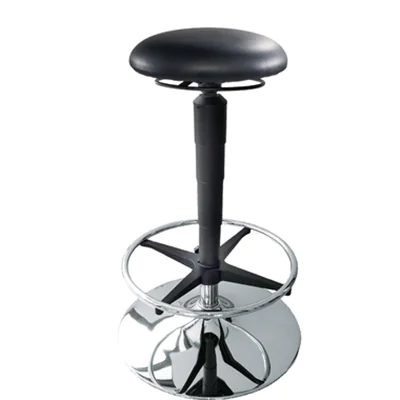 meychair Sitzhocker Assistant Pro A12 Rundsitz Farbe der Sitzfläche: schwarz Farbe des Fußkreuzes: chrom meychair Sitzhocker Assistant Pro A12 Rundsitz Farbe der Sitzfläche: schwarz Farbe des Fußkreuzes: chrom