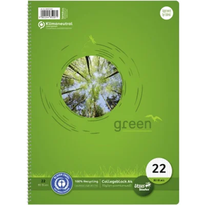 Staufen Collegeblock Green 608570020 DIN A4 70g kar. ws 80Bl Staufen Collegeblock Green 608570020 DIN A4 70g kar. ws 80Bl