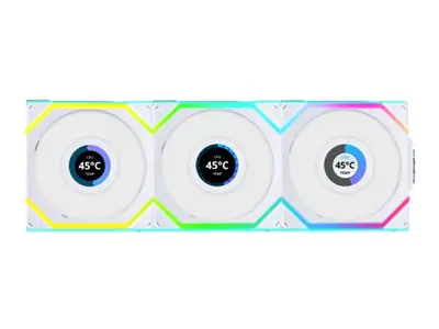 Lian Li Uni fan SL Wireless LCD Lüfter ARGB PWM 3er-Pack inkl. Controller - 120 - Gehäuse-Lüfter -